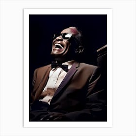 Color Photograph Of Ray Charles 2 Art Print