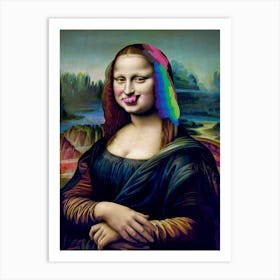 Mona Lisa The Subversive Smile Art Print