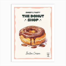 Boston Cream Donut The Donut Shop 0 Art Print