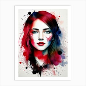 Portrait Of A Girl 1 Art Print