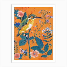 Spring Birds Kingfisher 2 Art Print