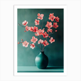 Cherry Blossoms In A Vase Art Print