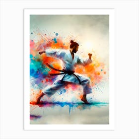 Karate Art Print