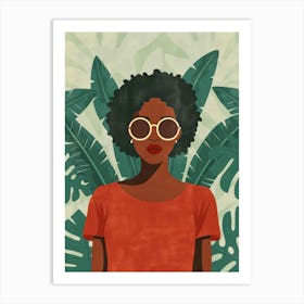 Portrait Of African American Woman 7 Art Print