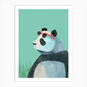 Panda Bear In Sunglasses 2 Art Print