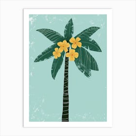 Palm Tree Flat Illustration 1 Art Print