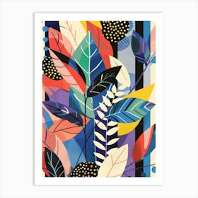 Abstract Leaves 21 Art Print