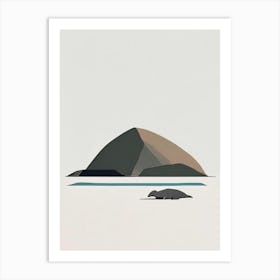 Komodo Island Indonesia Simplistic Tropical Destination Art Print