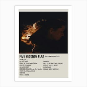 Five Seconds Flat By Lizzy Mcalpine 2022 Poster 1 Art Print