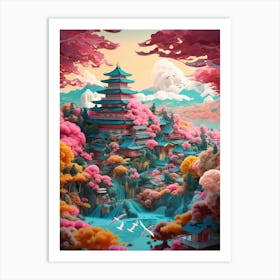 Japanese Pagoda 26 Art Print