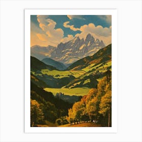 Pyrénées National Park 2 France Vintage Poster Art Print