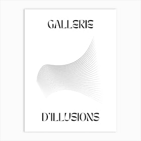 Abstract Lines Art Poster 9 Art Print