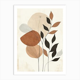 Abstract Leaves Canvas Print 7 Art Print