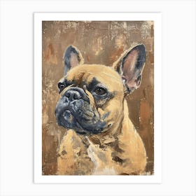 French Bulldog Acrylic Painting 7 Art Print
