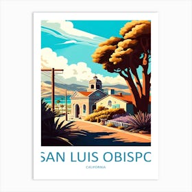 San Luis Obispo Travel Art Print