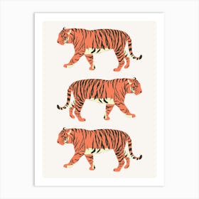 Tiger Trio 1 Art Print