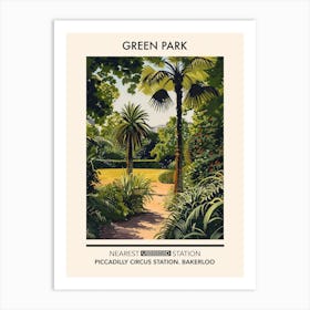 Green Park London Parks Garden 1 Art Print