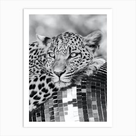 Disco Leopard Art Print