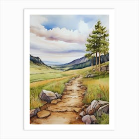 Path To The Mountains.18 Art Print