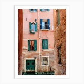 Windows Line Venice, Italy Art Print