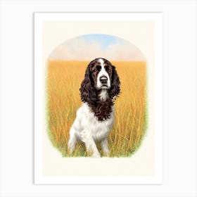 Spaniel (Field) Illustration Dog Art Print