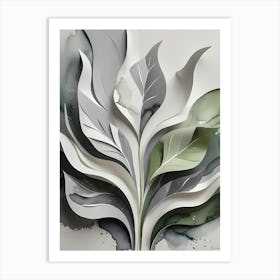 Paper Leaf Art Print