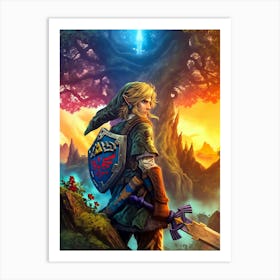 Link The Legend Of Zelda Art Print