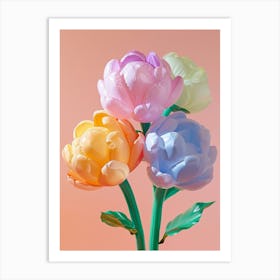 Dreamy Inflatable Flowers Peony 1 Art Print