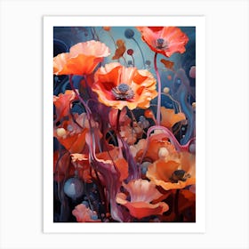 Poppydelic Art Print