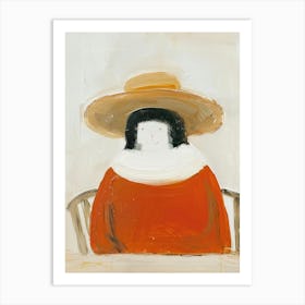 Woman In A Hat 66 Art Print