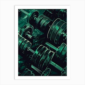 Dumbbells Art Print