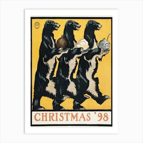 Vintage Christmas 98 (1898), Edward Penfield Art Print