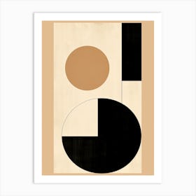 Bauhaus Chic; Monochrome Art Print