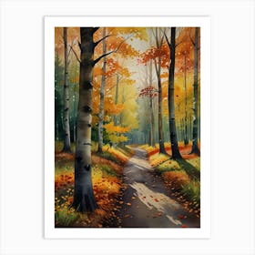 Autumn Path 1 Art Print