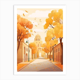 Riyadh In Autumn Fall Travel Art 2 Art Print