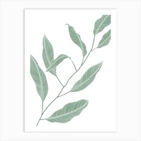 Green Leaves 3 Art Print