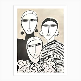 Three Women 2 Art Print