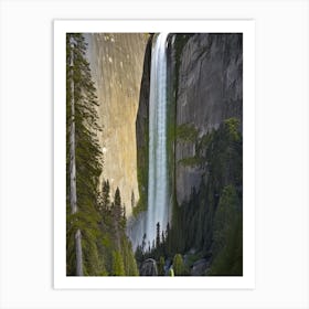 Horsetail Falls, United States Realistic Photograph (2) Art Print