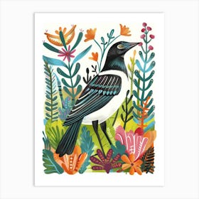 Bird In The Garden Art Print