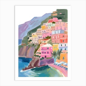 Amalfi Coast La Dolce Vita Poster 3 Art Print