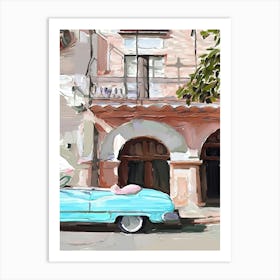 Classic Car In Cuba Art Print