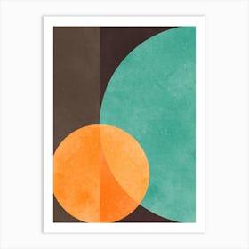 Color geometry in harmony 5 Art Print