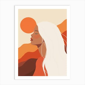 Woman In The Sun Art Print