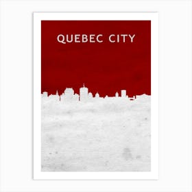 Temp City Red Art Print