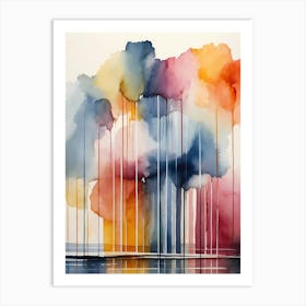 Abstract Watercolor Painting 38 Art Print