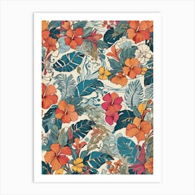 Tropical Hibiscus Art Print