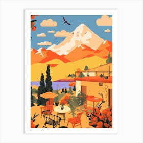 Chile 1 Travel Illustration Art Print