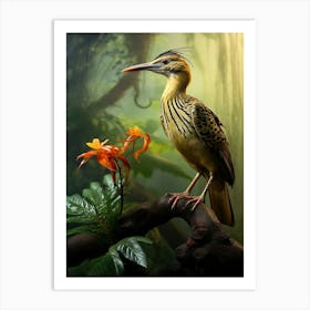 Tropical Radiance: Sunbittern Wall Poster Art Print