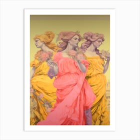 Les Muses, Greek Mythology Poster 2 Art Print