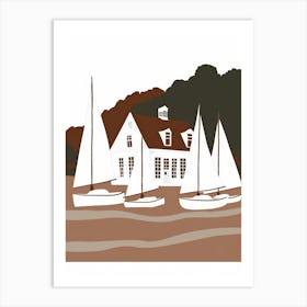 Sailboats On The Water 6 Art Print